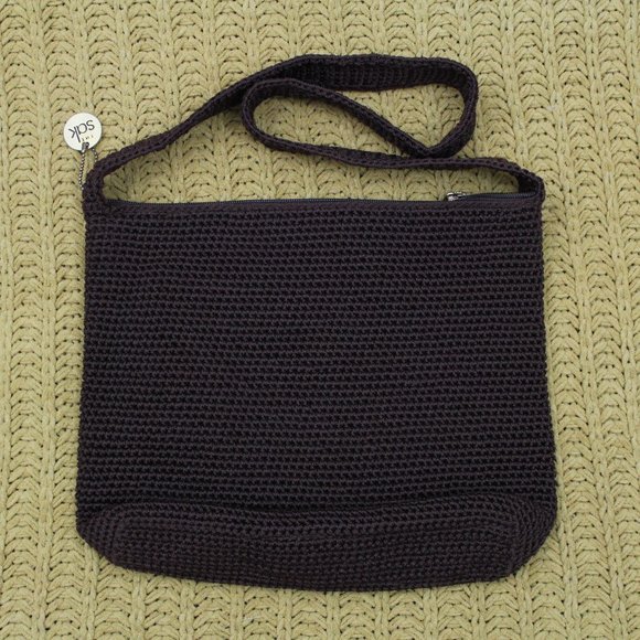 ⬇️$30 The Sak Dark Brown Crochet (Bag) Purse - Picture 2 of 14